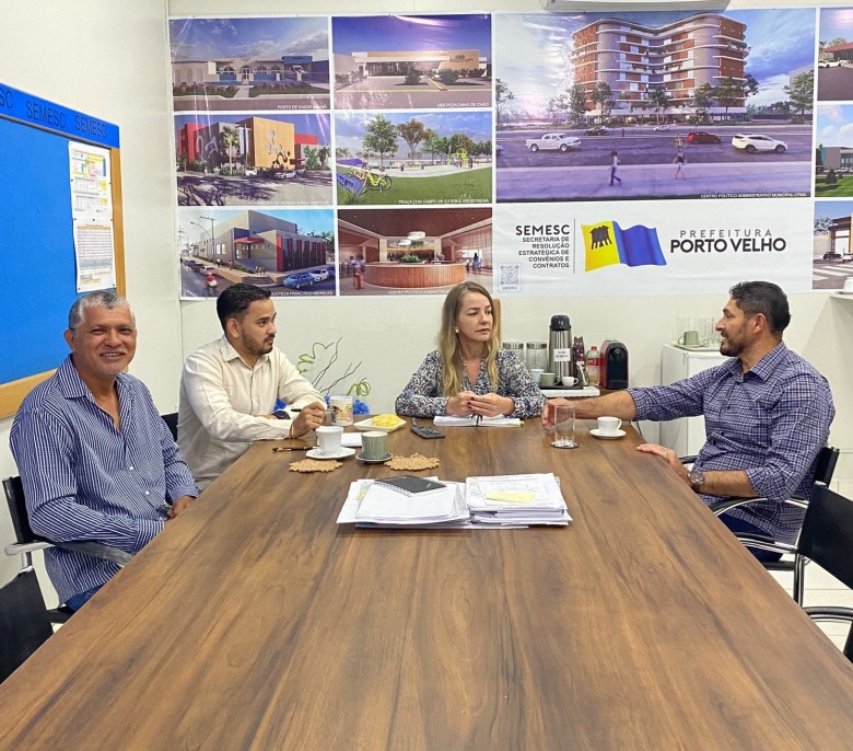 VISITA INSTITUCIONAL - Presidente da C&acirc;mara realiza visita a Semesc para conhecimento das a&ccedil;&otilde;es em andamento